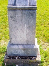 J. George Buery head stone - back side
